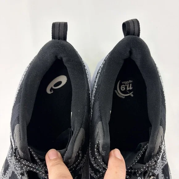 ASICS FF Blast Max Black Gray Yellow Running Shoes Mens 11.5 - Picture 7 of 9